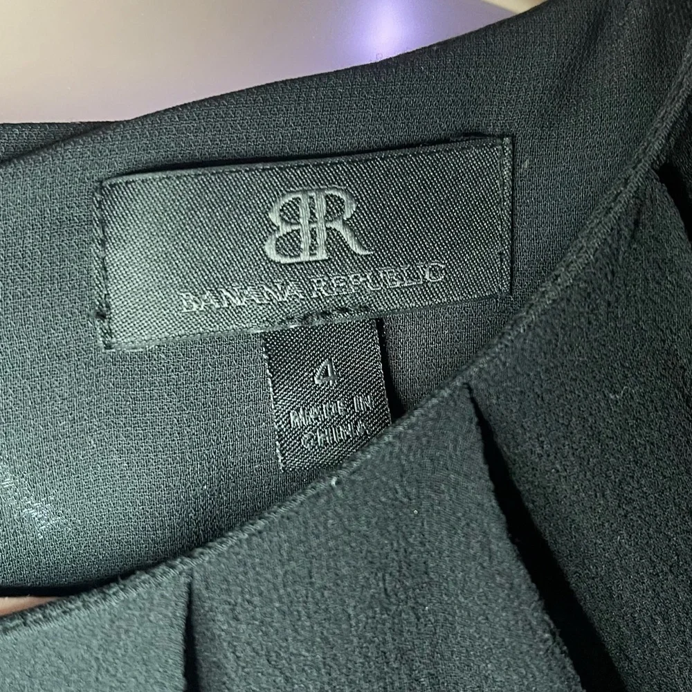 Banana Republic Strapless Black and Gray Dress